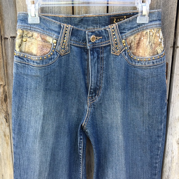 NWT Lawman Western Vintage Snakeskin Jeans 5 - Picture 3 of 8